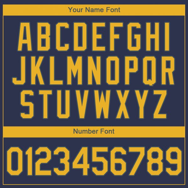 Men's Custom Navy Gold Authentic Baseball Jersey