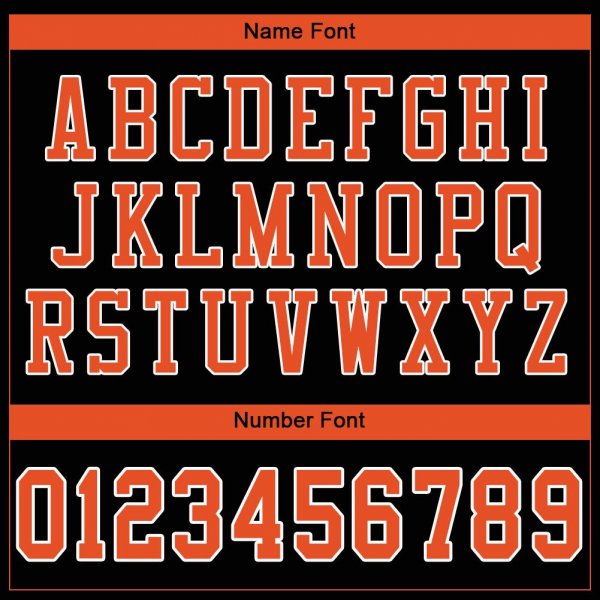 Women's Custom Black Orange-White Mesh Authentic Football Jersey